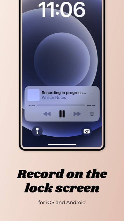 Recording from the lock screen
